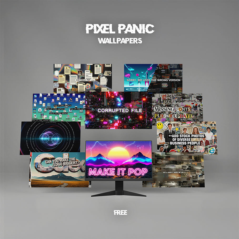 Pixel Panic Pack - Free Wallpapers for Frustrated Creatives