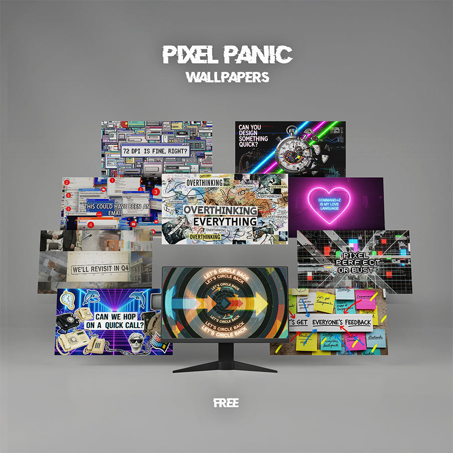 Pixel Panic Pack - Free Wallpapers for Frustrated Creatives